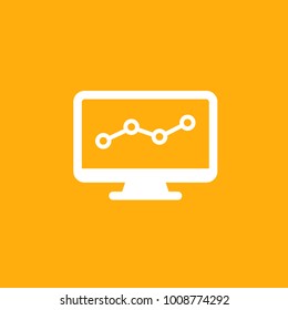 Graph Vector Icon 