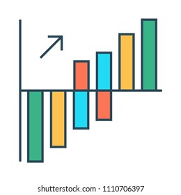 graph vector icon