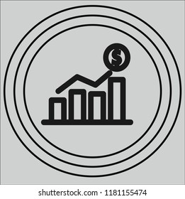 graph vector icon