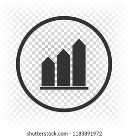 graph up vector icon