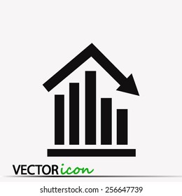graph vector icon