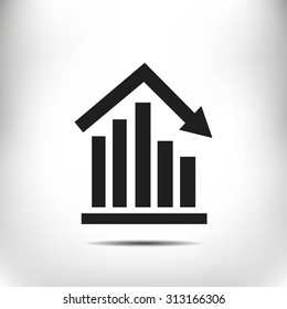 graph vector icon