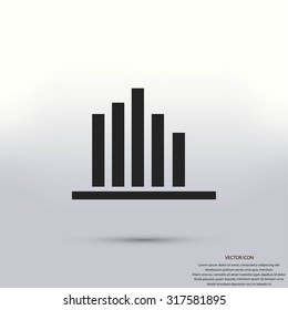 graph vector icon graph vector icon