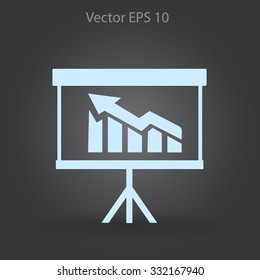 graph vector icon