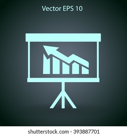 graph vector icon