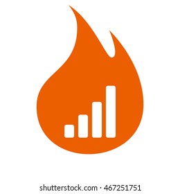 Graph vector icon