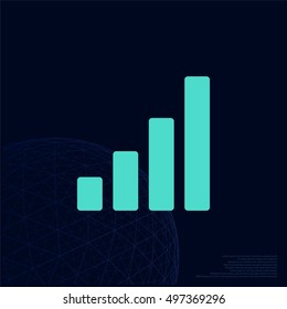 Graph vector icon
