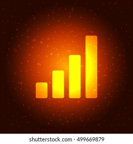 Graph vector icon
