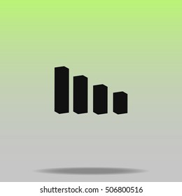 Graph vector icon