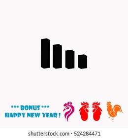 Graph vector icon