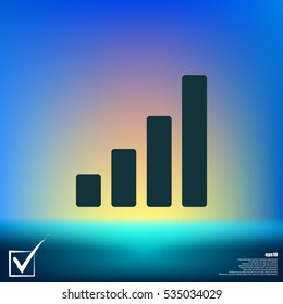 Graph vector icon