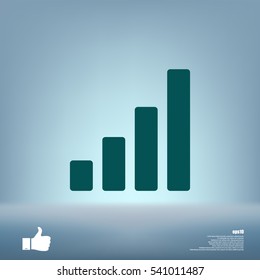 Graph vector icon