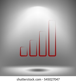 Graph vector icon