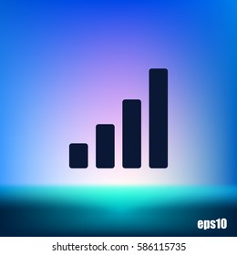Graph vector icon