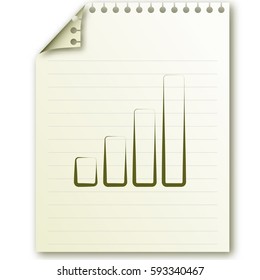 Graph vector icon