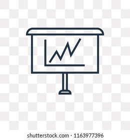 Graph vector icon isolated on transparent background, Graph logo concept