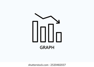 Graph Vector Icon Or Logo Illustration