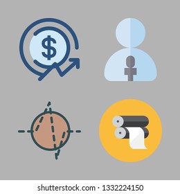 graph vector icon set