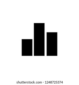 graph vector icon. graph sign on white background. graph icon for web and app