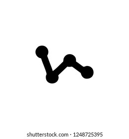 graph vector icon. graph sign on white background. graph icon for web and app