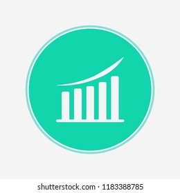 Graph vector icon sign symbol