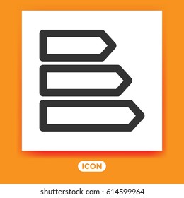 Graph Vector Icon. Symbol of Compare