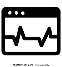 Graph Vector icon that can easily modify or edit