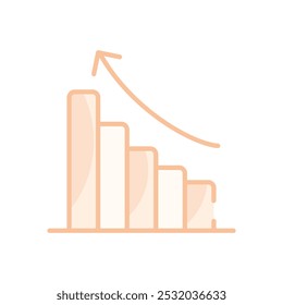 Graph vector icons ready to use website and mobile