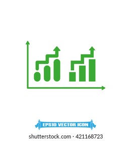 Graph vector illustration