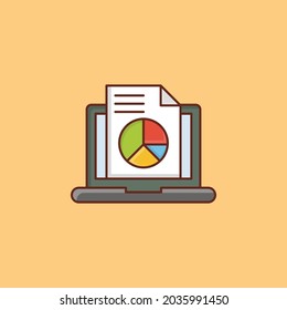 graph Vector illustration on a transparent background. Premium quality symbols. Vector Line Flat color  icon for concept and graphic design.