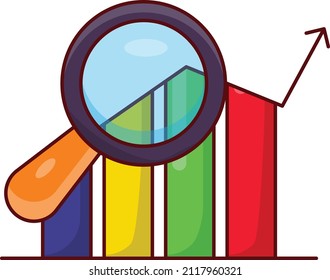 graph Vector illustration on a transparent background. Premium quality symmbols. Vector line flat icons for concept and graphic design. 