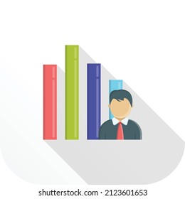 graph Vector illustration on a transparent background.Premium quality symmbols.Vector line flat icon for concept and graphic design.
