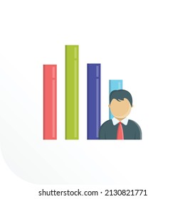 graph Vector illustration on a transparent background.Premium quality symmbols.Vector line flat icon for concept and graphic design.
