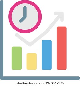 graph  Vector illustration on a transparent background. Premium quality symmbols. Line Color vector icons for concept and graphic design.