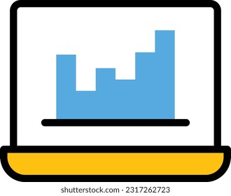 graph Vector illustration on a transparent background. Premium quality symmbols. Line Color vector icons for concept and graphic design.