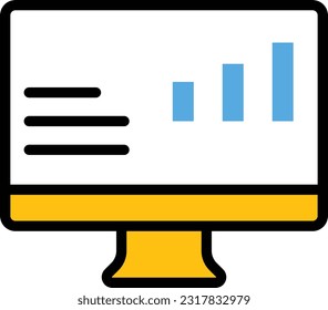 graph Vector illustration on a transparent background. Premium quality symmbols. Line Color vector icons for concept and graphic design.