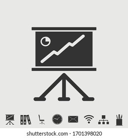 Graph vector illustration symbol for website and graphic design