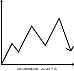 Graph vector line art image