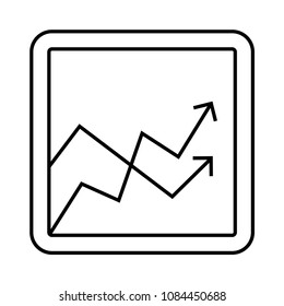 graph vector line icon