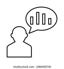 graph vector line icon