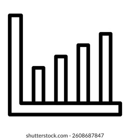 Graph Vector Line Icon Design