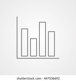 Graph Vector Line Icon. Eps.-10.