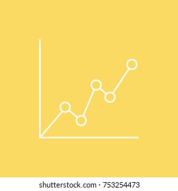 Graph vector line icon. eps-10