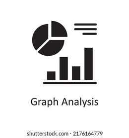 Graph vector Solid Icon Design illustration. Project Managements Symbol on White background EPS 10 File