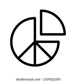 graph vector thin line icon 