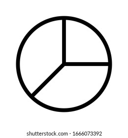 graph vector thin line icon 