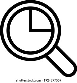 graph vector thin line icon