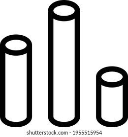 graph vector thin line icon