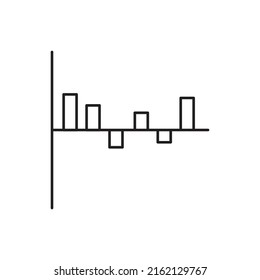 Graph vector for website symbol icon presentation