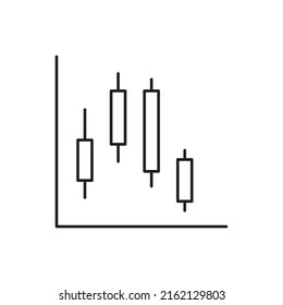 Graph vector for website symbol icon presentation